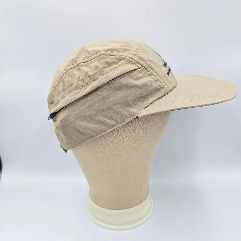 Royal Robbins 5 Panel Hat Rugged Outdoor Clothing Nylon Zipper Pocket Adjustable